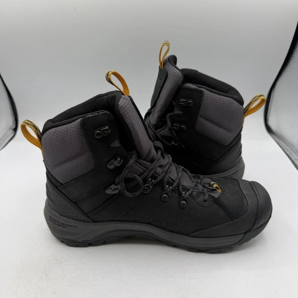 Keen Revel IV Polar Boots Men Sz 8 Black/Magnet Waterproof Insulated 200G Hiking